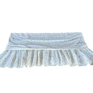 Vintage Classic Pooh Red Calliope Blouson Window Valance 77” Ruffled USA GUC